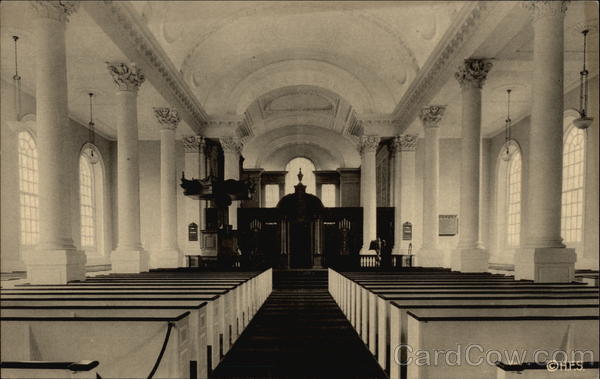 Interior of the Memorial Church, Harvard Yard, Harvard University Boston Massachusetts