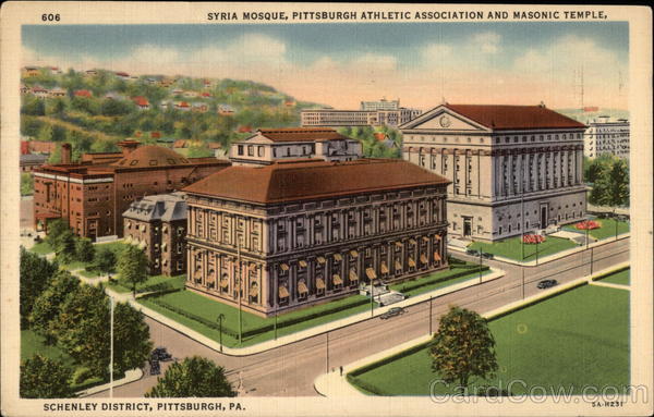 Syria Mosque, Pittsburgh Athletic Association and Masonic Temple, Schenley District Pennsylvania