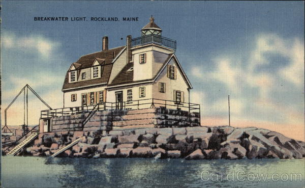 Breakwater Light Rockland Maine