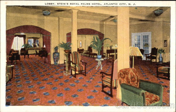 Lobby, Stein's Royal Palms Hotel Atlantic City New Jersey