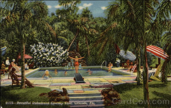 Beautiful Dubsdread Country Club Swimming Pool Orlando Florida