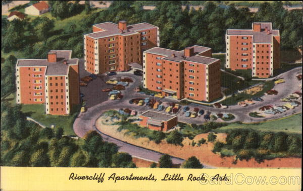 Aerial View of Rivercliff Apartments Little Rock Arkansas