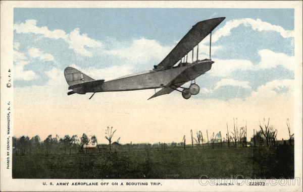 U.S. Army Aeroplace off on a Scouting Trip