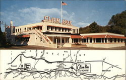 The Clam Box, U.S. 1 on the Boston Post Road Westport, CT Postcard 