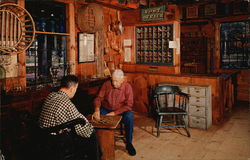 A corner of Miner Grant's Country Store, Old Sturbridge Village Massachusetts Postcard Postcard