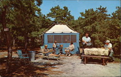 North Truro Camping Area Massachusetts Postcard Postcard