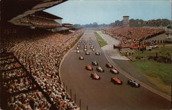 500 Mile Race Postcard