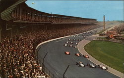 500 Mile Race Postcard