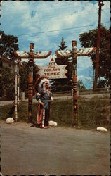 Indian Chief of the reservation of the Penobscot Tribe Postcard