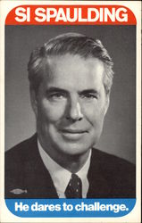 SI Spaulding, He Dares to Challenge Postcard