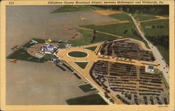 Allegheny County Municipal Airport, Between McKeesport and Pittsburgh, Pa Pennsylvania Postcard Postcard