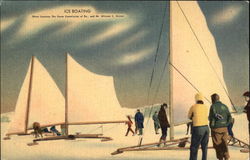 Ice Boating Postcard