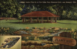 Indian Flint Pit in Flint Ridge State Memorial Park Newark, OH Postcard Postcard