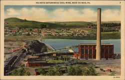 Helvetia Bituminous Coal Mine DuBois, PA Postcard Postcard