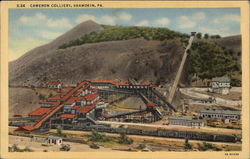 Cameron Colliery Shamokin, PA Postcard Postcard