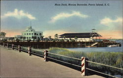 Main Dock, Marine Barracks Postcard