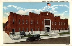 Armory and Health Center Petersburg, VA Postcard Postcard