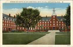 Morrow and Martha Wilson Dormitories, Smith College Postcard