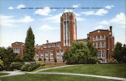 Mary Reed Library, University of Denver Colorado Postcard Postcard