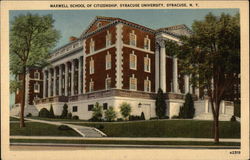 Maxwell School of Citizenship, Syracuse University Postcard