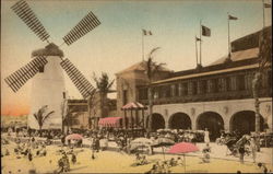 The Old Mill and Roman Pools and Casino Postcard