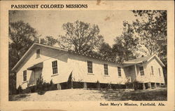 Passionist Colored Missions Fairfield, AL Postcard Postcard