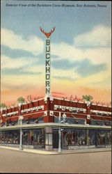 Exterior View of the Buckhorn Curio Museum San Antonio, TX Postcard Postcard