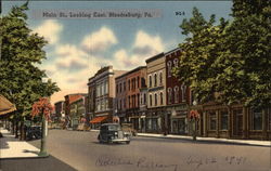 Main Street, Looking East Bloomsburg, PA Postcard Postcard