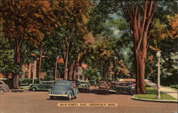 Main Street, East Greenfield, MA Postcard Postcard