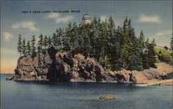Owl's Head Light Rockland, ME Postcard Postcard