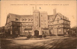 Urbana-Lincoln Hotel Illinois Postcard Postcard