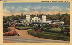 Summit Hotel on National Highway U.S. 40 Uniontown, PA Postcard Postcard