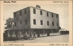 Stanley Hotel Sweetwater, TX Postcard Postcard