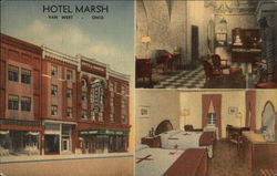 Hotel Marsh Van Wert, OH Postcard Postcard
