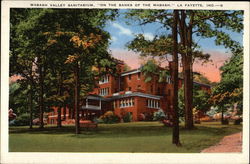 Wabash Valley Sanitarium - "On the Banks of the Wabash" Lafayette, IN Postcard Postcard