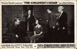 Herman Shumlin Presents "The Children's Hour" by Lillian Hellman Postcard