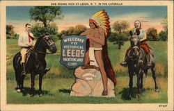 Riding High at Leeds, N.Y. in the Catskills New York Postcard Postcard