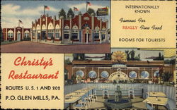 Cristy's Restaurant Glen Mills, PA Postcard Postcard