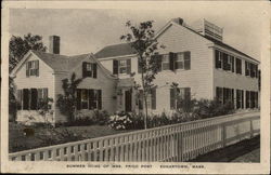 Summer Home of Mrs. Price Post Edgartown, MA Postcard Postcard