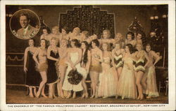 The Ensemble of "The Famous Hollywood Cabaret" Restaurant Postcard