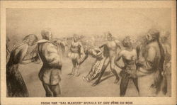From the "Bal Masque" Murals by Guy Pene Du Bois Postcard