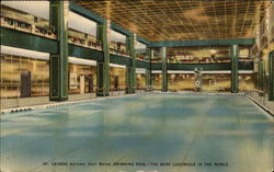 St. George natural salt water swimming pool New York, NY Postcard Postcard