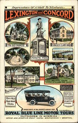 Royal Blue Line Motor Tours Postcard