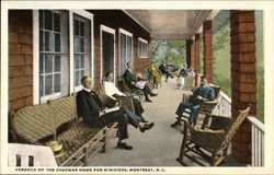 Veranda of the Chapman Home for Ministers Montreat, NC Postcard Postcard