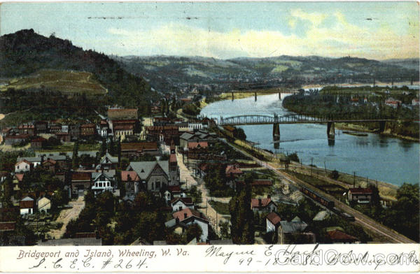 Bridgeport And Island Wheeling West Virginia