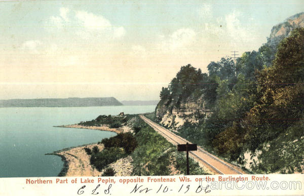 Northern Part Of Lake Pepin, Opposite Frontenac Scenic Wisconsin