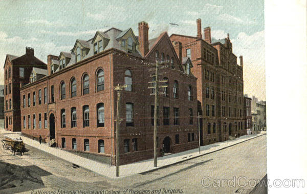 Hospital And College Of Physicians And Surgeons Baltimore Maryland