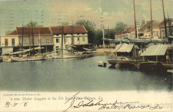 Oyster Luggers In The Old Basin New Orleans Louisiana