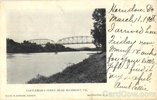 Castleman's Ferry Bluemont Virginia