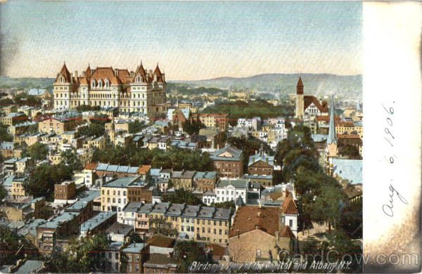 Birdseye View Of The Capitol Albany New York